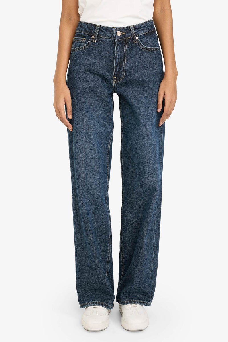 ديفاكتو بنطلون جينز بخصر منخفض - Image 3